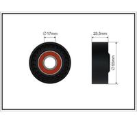 Fits CAFFARO 191-00 Tensioner Pulley, v-ribbed