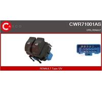 Window lift switch Driver side CWR71001AS CASCO for OPEL RENAULT