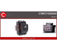 Window lift switch Passenger Side CWR71035AS CASCO for RENAULT MEGANE III Coupe