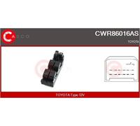 Fits CASCO - PRZEŁĄCZNIKI SZYB,ZESPOLONE CWR86016AS SWITCH WINDOW REGULATOR FRO