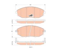 FITS CHEVROLET EPICA 2.0 BRAKE PAD SET, DISC BRAKE GDB4179 TRW