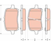 TRW Brake Pads GDB1755 – Front Brake Pad Set for Chevrolet HHR 2007-2011