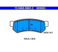 NEW DISC BRAKE PADS SET FOR CHEVROLET DAEWOO LACETTI SALOON J200 LDA ATE