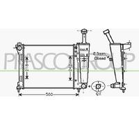 PRASCO LA004R002 Engine radiator