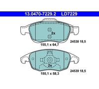 Brake pads 13.0470-7229.2 ATE for CITROËN PEUGEOT DS