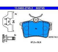 Brake pads 13.0460-2745.2 ATE for CITROËN PEUGEOT