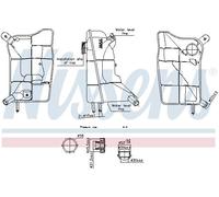 FITS CITROËN C3 I 1.4 I EXPANSION TANK, COOLANT 996304 NISSENS