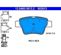 ATE 13.0460-3813.2 Brake pad set
