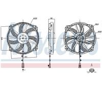 FITS CITROËN C4 II 1.2 THP 110 FAN, ENGINE COOLING 850109 NISSENS