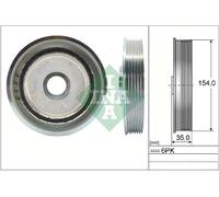 INA 544 0112 10 Crankshaft pulley