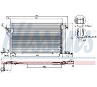 Nissens Air Conditioning Condenser 94313 for Citroën Berlingo & Peugeot Partner