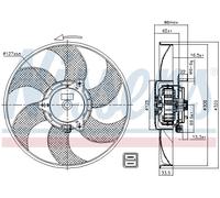 NISSENS 85705 FAN, RADIATOR