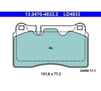 Brake pads 13.0470-4833.2 ATE for VW SEAT CUPRA