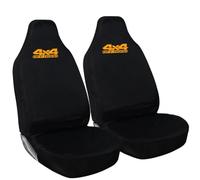 Fits Dacia Duster, Ford Ranger, Ford Ranger Wildtrak, Land Rover Defender, Isuzu Dmax, Mitsubishi L200, Toyota Hilux, Land Rover Discovery and Nissan Navara-Heavy Duty 4*4 Front Seat Covers (Orange)