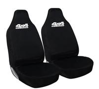 Fits Dacia Duster, Ford Ranger, Ford Ranger Wildtrak, Land Rover Defender, Isuzu Dmax, Mitsubishi L200, Toyota Hilux, Land Rover Discovery and Nissan Navara-Heavy Duty 4*4 Front Seat Covers (White)