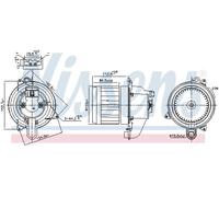 FITS DACIA LOGAN II TCE 90 INTERIOR BLOWER 87609 NISSENS