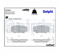 Fits DELPHI HAMULCE LP3582 BRAKE PADS REAR