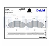 Brake Pad Set, disc brake DELPHI LP828 For NISSAN