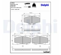Genuine Delphi Front Brake Pads - LP854