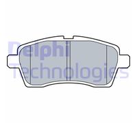 Fits DELPHI LP3510 Brake Pad Set, disc brake OE REPLACEMENT