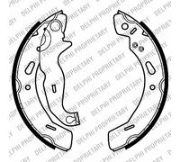 Fits DELPHI LS2016 Brake shoe set DE stock