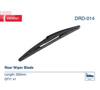 DENSO Flat Rear Window Wiper Blade DRD014-300mm - Premium All Season Replacement Wipers - Direct RR Arm - LHD/RHD