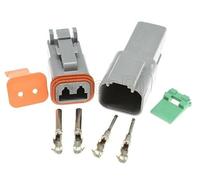 FITS DEUTSCH DT SERIES MULTI PLUG WATERPROOF CONNECTOR 2 3 4 6 8 12 WAY PIN KIT (2 Pin)