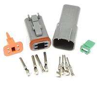 FITS DEUTSCH DT SERIES MULTI PLUG WATERPROOF CONNECTOR 2 3 4 6 8 12 WAY PIN KIT (4 Pin)