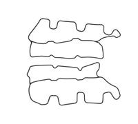 Fits ENGITECH ENT010418 Gasket, cylinder head cover ENT010418 Rocker cover gask