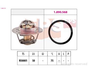 Fits EPS 1.880.721 Thermostat, coolant