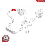 Fits ESEN SKV 24SKV531 turbine hose BMW 3 E46 330D, 11612248634