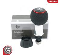 Fits ESEN SKV 63SKV008 gear shift knob AUDI A3 (8L1) 5B black/red ring perforat