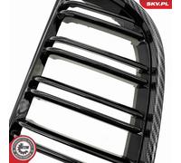 Fits ESEN SKV 66SKV092 BMW grill set L+P, double slat, carbon color, BMW 3 E90