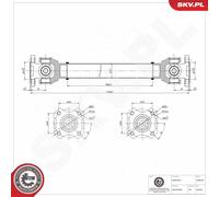 ✅Fits ESEN SKV 76SKV027 BMW drive shaft 5.26207534636 ⭐UK Seller⭐