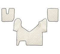 Fits F-CORE F-CORE FL27 CHAMP Floor mats ECO-leather quilted (3 pcs) Champagne
