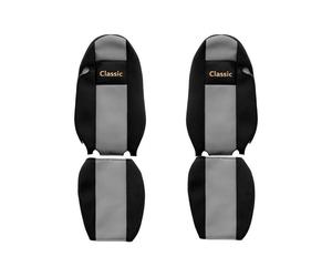 Fits F-CORE F-CORE PS08 GRAY Seat Cover Grey Seat covers CLASSIC (grey, velours