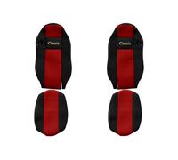 Fits F-CORE F-CORE PS28 RED Seat Cover Red Seat covers CLASSIC (red, velours, d