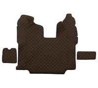 Fits F-CORE F-CORE RH10 BROWN Floor mats ECO-leather quilted (3 pcs) Brown for