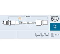 Fits FAE FAE75133 Oxygen Sensor 75133 Lambda probe (number of wires 6, 400mm) f