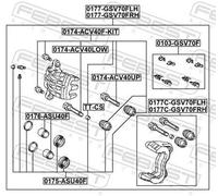ACCESSORY KIT DISC BRAKE PAD 0103-GSV70F FOR LEXUS TOYOTA HIGHLANDER/KLUGER 2.0L