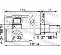 FEBEST 0111-KDJ95 CV joint