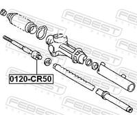 FEBEST 0122-CR50 Inner tie rod