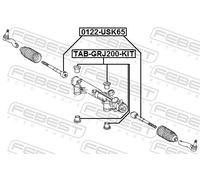 Steering rod Front Axle 0122-USK65 FEBEST