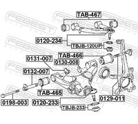 FEBEST 0129-011 Camber Correction Screw for ,LEXUS,TOYOTA,TOYOTA (FAW)