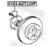 FEBEST 0182-AZT220F Wheel Hub