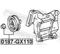 Fits FEBEST 0187-GX110 PULLEY TENSIONER KIT