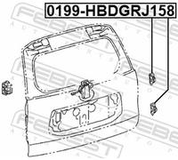 FEBEST 0199-HBDGRJ158 Door Hinge for LEXUS,TOYOTA,TOYOTA (FAW)