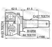 JOINT KIT DRIVE SHAFT 0210-V10A44 FOR NISSAN AVENIR TINO/ALMERA EXPERT/II 2.4L