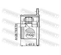 FEBEST 0211-T30RH CV joint
