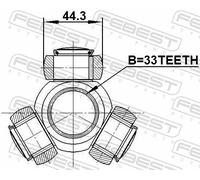 Driveshaft Tripod Hub For DACIA DUSTER MAZDA 6 CX-7 MPV TRIBUTE 39100-00Q5F